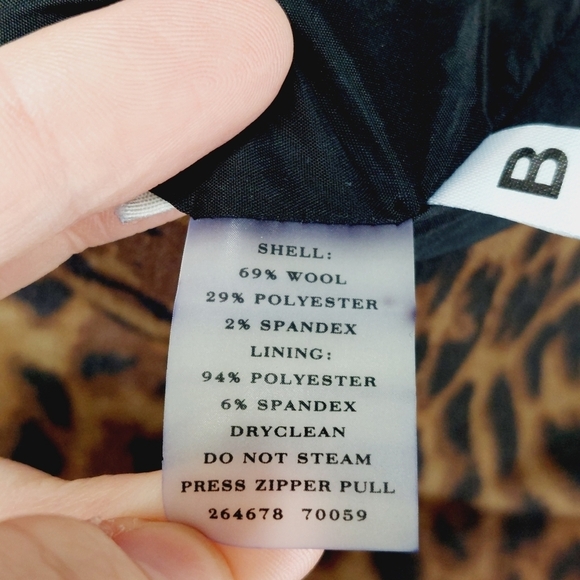 Ann Taylor Brown & Tan Leopard Printed Zip Up Mini Skirt 3586 - Picture 4 of 5